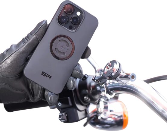 SP Connect Moto Mount 3D Chrome 1.5 in Handlebar Phone Mount - Image 2