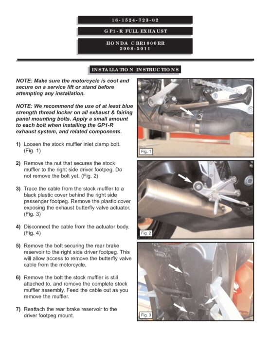 GP1R Stainless Steel Full Race Exhaust System - Image 4