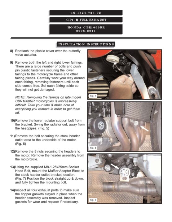 GP1R Stainless Steel Full Race Exhaust System - Image 5