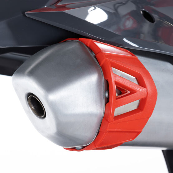 Red Silencer Protector For 340-400mm / 13.4-15.7" Mufflers - Image 2