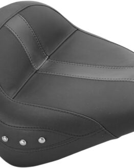 Vintage Studded Vinyl Solo Seat Black Foam