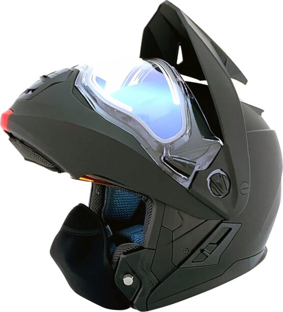 AFX FX-111DS Electric Snow Helmet Matte Black Medium - Image 3