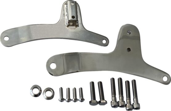 Drag Specialties Sissy Bar Side Plates Chrome For Harley XLH Sportster