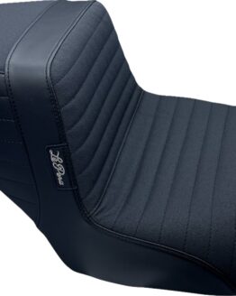 Le Pera Kickflip Pleated Gripper Seat Black For 2023-2024 Harley FLH/FLT