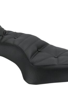 Throwback Diamond Stitch Vinyl 2-Up Seat - Black