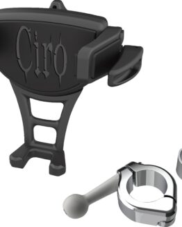 Ciro Constrictor Phone Holder Black Chrome 7/8in-1in Handlebar Mount