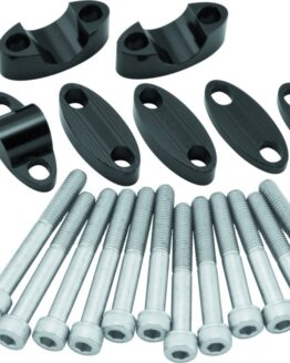 BikeMaster Aluminum Handlebar Risers 7/8in Black