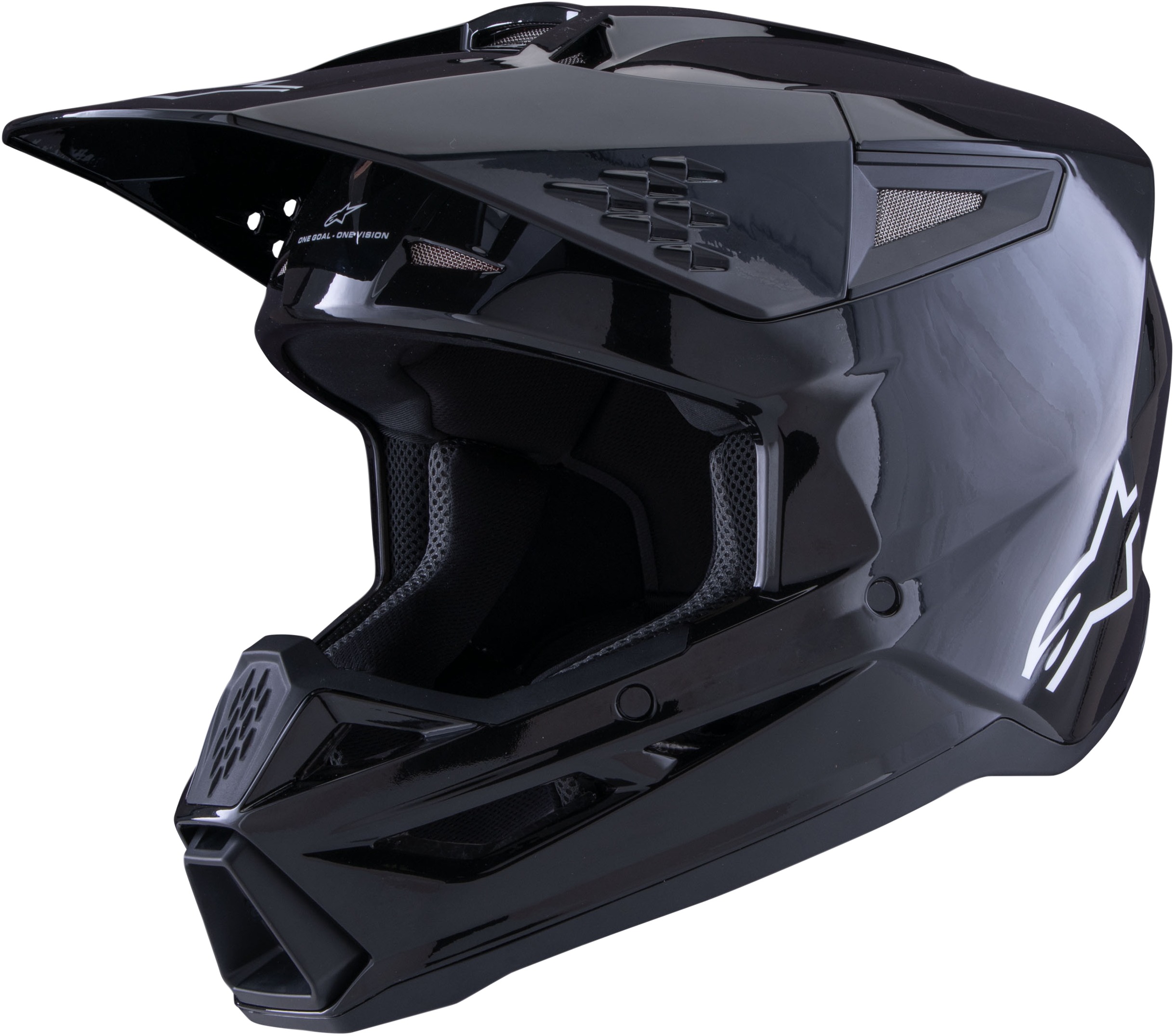 Alpinestars SM3 Solid Helmet Black Gloss Medium - Image 3