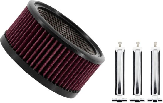 Trask Big Power Filter Kit Chrome For Assault Charge Air Cleaners
