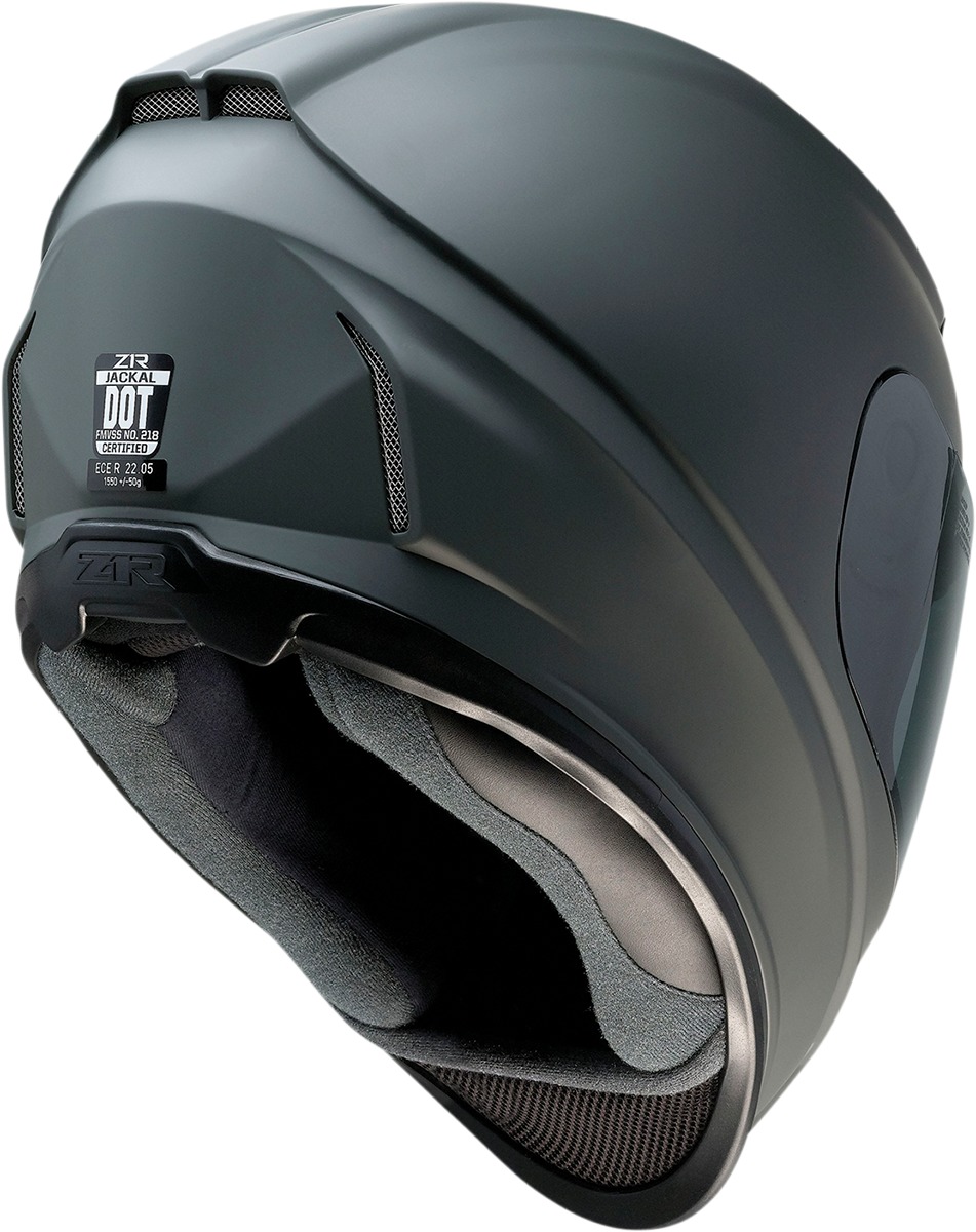 Z1R Jackal Smoke Helmet Matte Gray S - Image 3