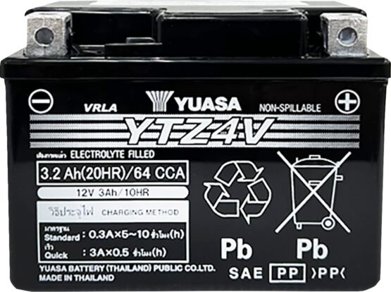 Yuasa YTZ4V AGM Maintenance Free Battery 12V 3Ah - Image 2