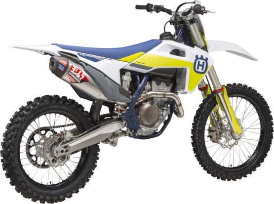 Yoshimura RS-12 Full Exhaust Aluminum/Carbon Fits 19-21 KTM/Husqvarna 250/350 - Image 2