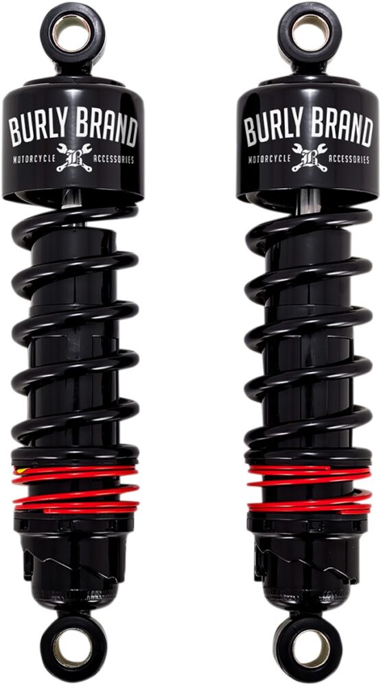 Burly Brand Slammer Plus Shocks Black 11.5" Fits FLH 1997-2022 - Image 2