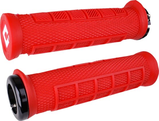 ODI Elite Pro v2.1 Lock-On Grips Black/Red Pair