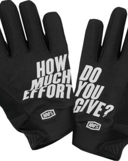 100% Men's Brisker Cold-Weather Gloves - Black, Size S