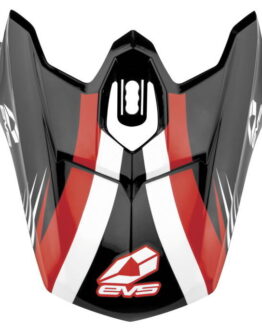 EVS T3 Works Visor - Black/White/Red