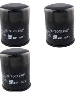 HF621 Oil Filter - Black - 3 Pack