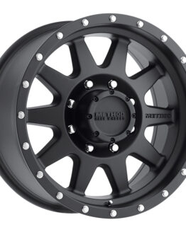 MR301 The Standard 16x7 0mm Offset 8x6.5 130.81mm CB Matte Black Wheel