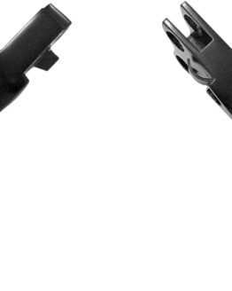 Black 2-Slot Custom Brake & Clutch Levers Set