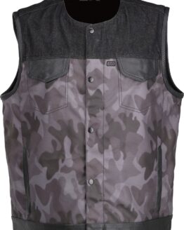Z1R Nightfire Camo Vest Black/Gray Men's 5XL