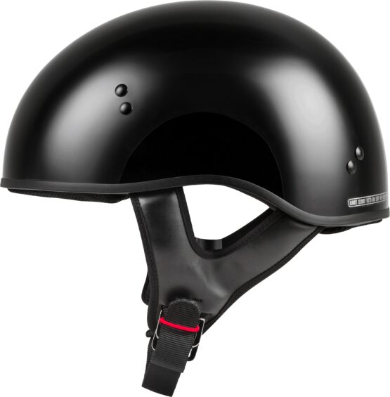 GMAX HH-45 Half Helmet Naked Black Small Gloss - Image 3