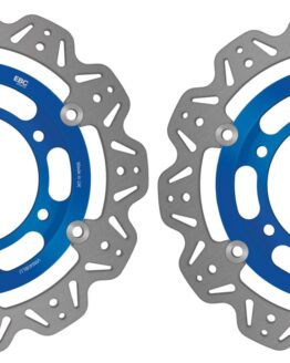 VEE Style Brake Rotors - Blue Center Front Set