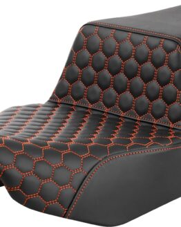 Saddlemen Step-Up Seat Extended Reach Orange Stitch For FL 2023-2024
