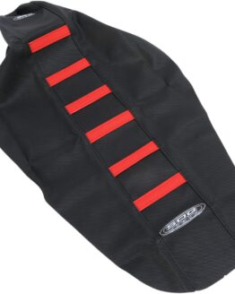 6-Rib Water Resistant Seat Cover Black/Red