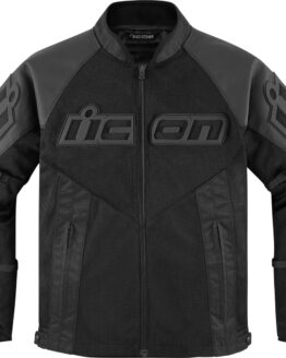 ICON Mesh AF Leather Jacket Men's Black Size S