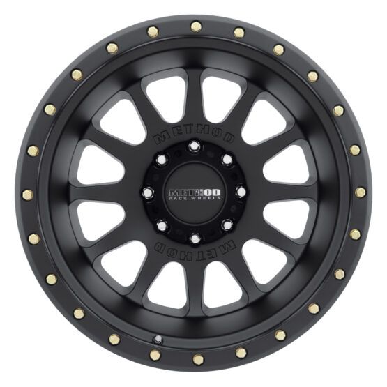 MR605 NV 20x12 -52mm Offset 8x6.5 121.3mm CB Matte Black Wheel