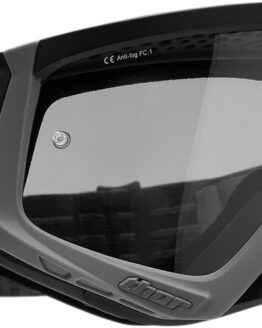 Sniper Gray / Black Goggles - Smoke Lens