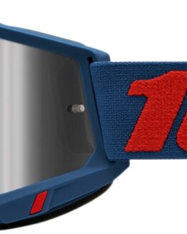 100% Accuri 2 Odeon Goggles with Flash Silver Lens