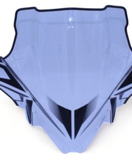 POWERMADD Cobra Mid Windshield Clear Black 18in For Polaris Matryx