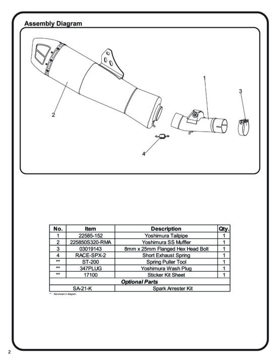 Yoshimura RS-12 Slip-On Exhaust Muffler CF Cap Fits 21-24 Honda CRF450R - Image 4