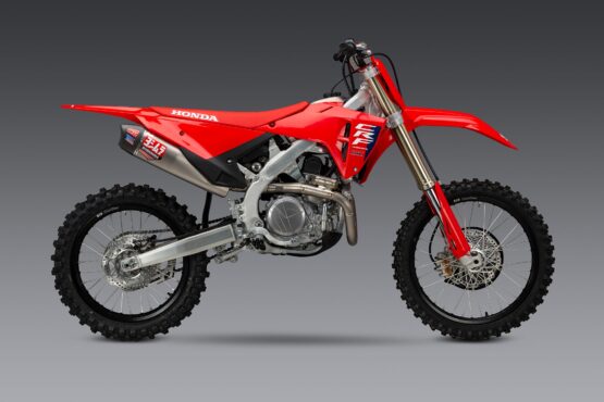 Yoshimura RS-12 Full Exhaust Titanium/CF Tip Fits 2025 Honda CRF450R/RX - Image 3