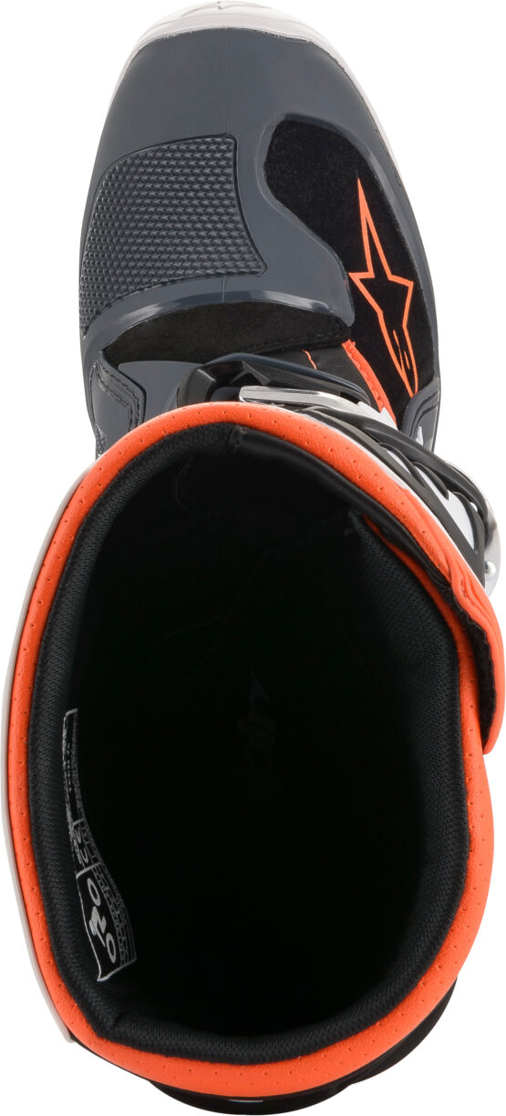 Youth Tech 7S Boots Black/Grey/White/Fluorescent Orange US Y-08 - Image 2