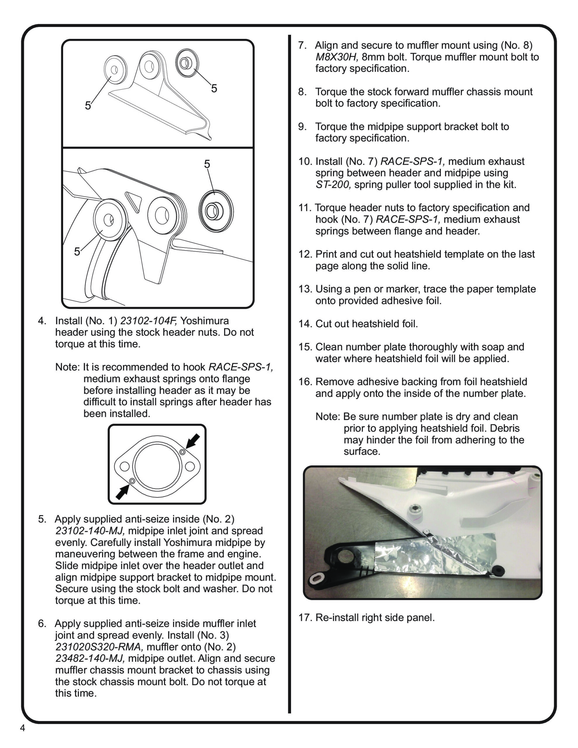 Yoshimura RS-12 Stainless Full Exhaust Aluminum Muffler Fits 19-24 YZ250F - Image 8