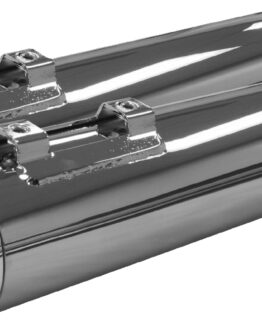 Comp-S Slash Slip On Exhaust Mufflers - Chrome