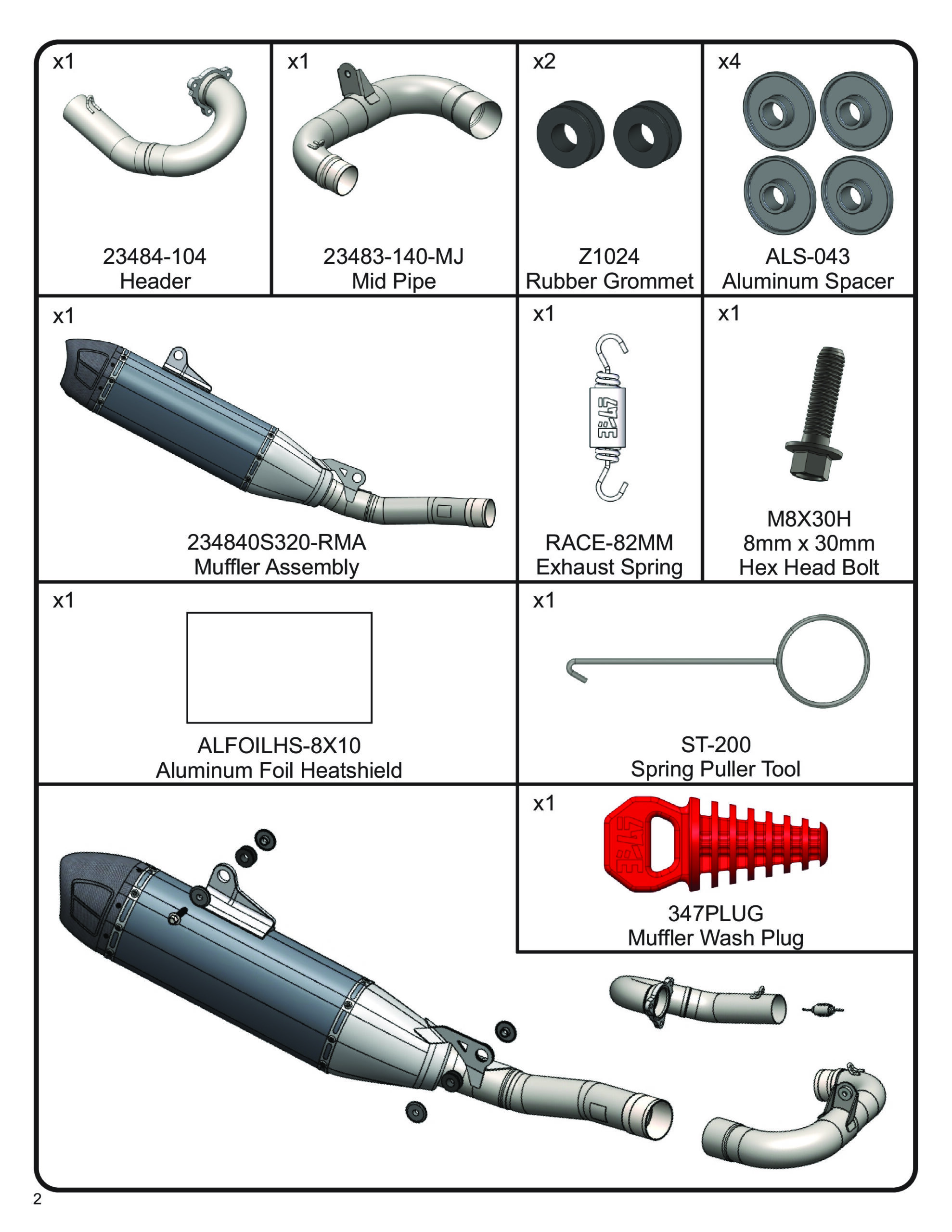Yoshimura RS-12 Full Exhaust System For Yamaha YZ450F/FX 23-24 - Image 3