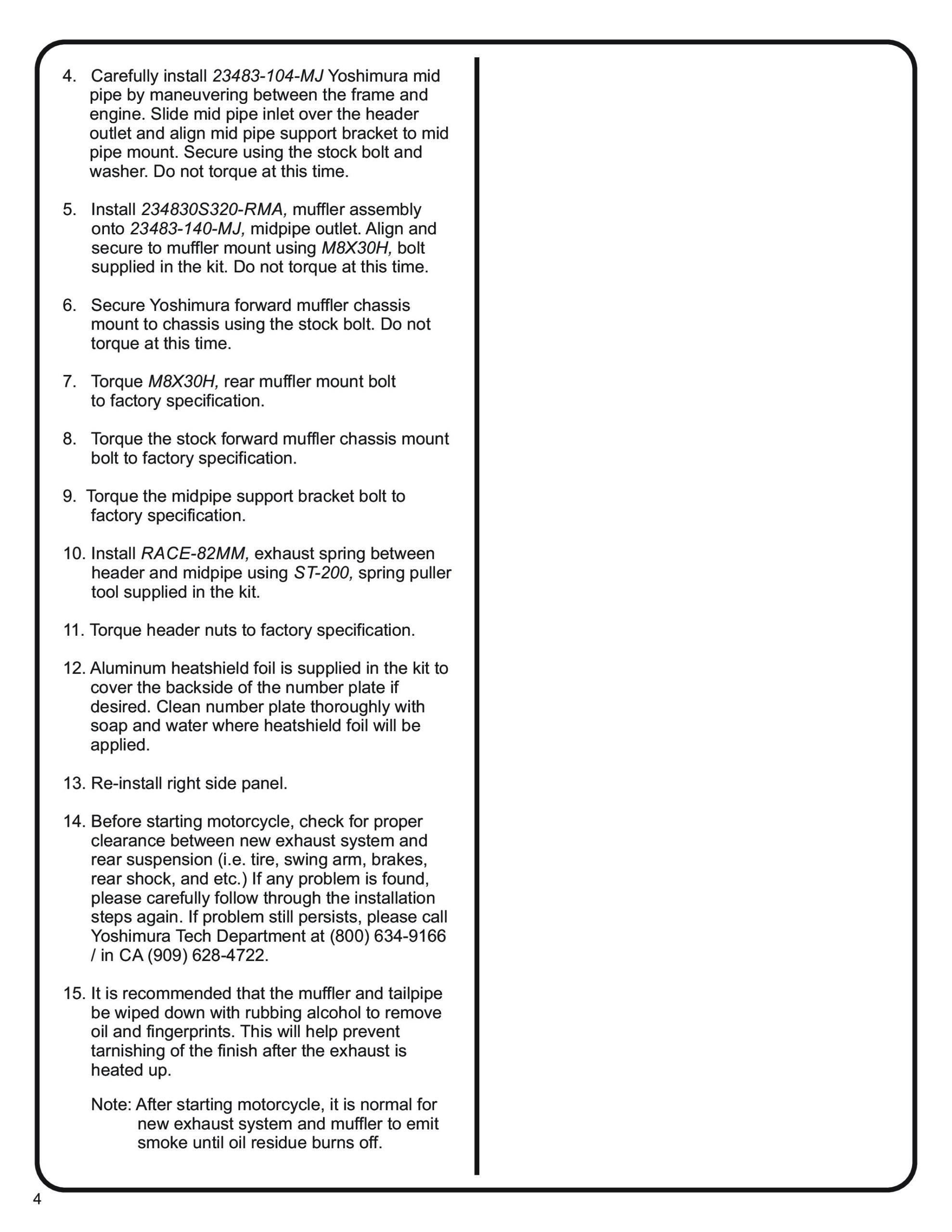 Yoshimura RS-12 Full Exhaust System For Yamaha YZ450F/FX 23-24 - Image 5