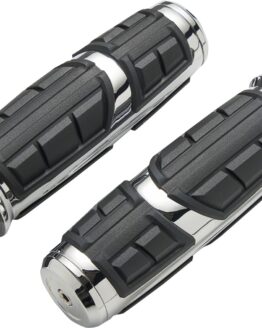 CIRO Chicane Grips Chrome TBW For Harley-Davidson Models