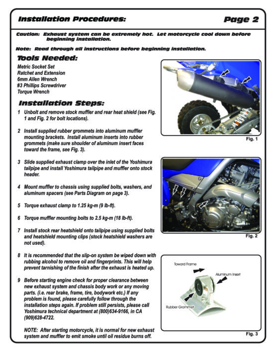 Yoshimura RS2 Aluminum Slip-On Exhaust w/ Spark Arrestor Fits 06-23 Raptor 700 - Image 4