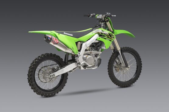 RS-12 Full Exhaust System Stainless/Aluminum Fits 21-22 Kawasaki KX250F/X - Image 2