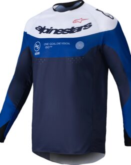 Alpinestars Pro-Dura Jersey Navy/Bright Blue/White Small