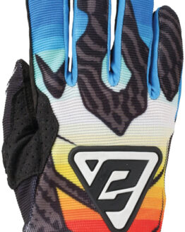 Answer Aerlite Drip Gloves Black/White/Rainbow Youth L