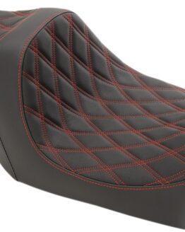 Predator Dbl-Diamond Vinyl 2-Up Seat Black/Red