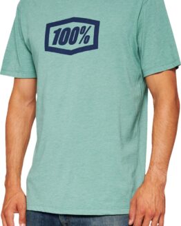 100% Men's Icon Tee Ocean Blue Size Small