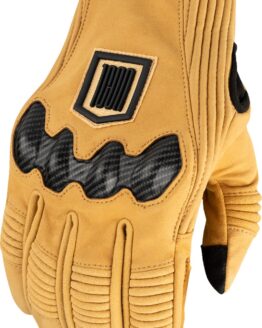 ICON Long Track CX Gloves Men's S Brown/Black