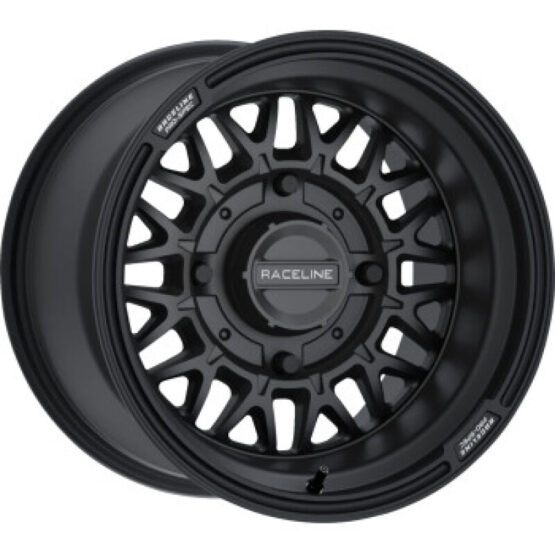 Raceline Omega 15x10 4x156 Satin Black Rear Wheel 0mm Offset