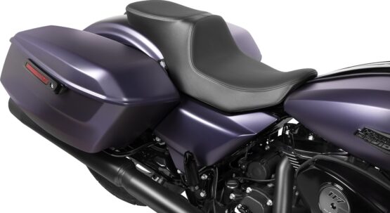 Drag Specialties Predator 2-Up Seat Solar Leather Smooth Harley FLTR FLHX 23-24 - Image 3